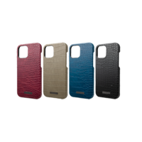 GRAMAS COLORS Croco PU Leather Shell Case CSCFC-IP12 for iPhone 12 Pro Max
